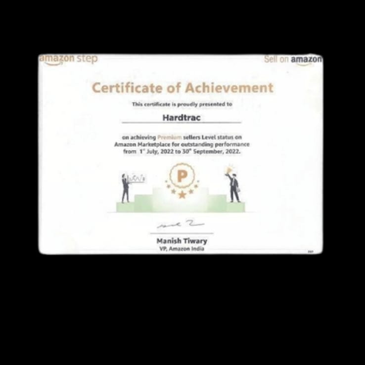 Amazon Certificate of Achievement